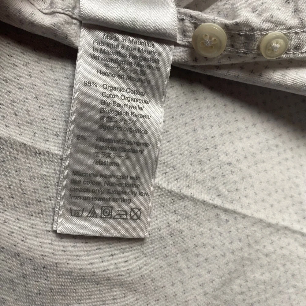 J. Crew Men's size XXL Slim Fit Stretch Short-Sleeve Shirt White,Pocket‎